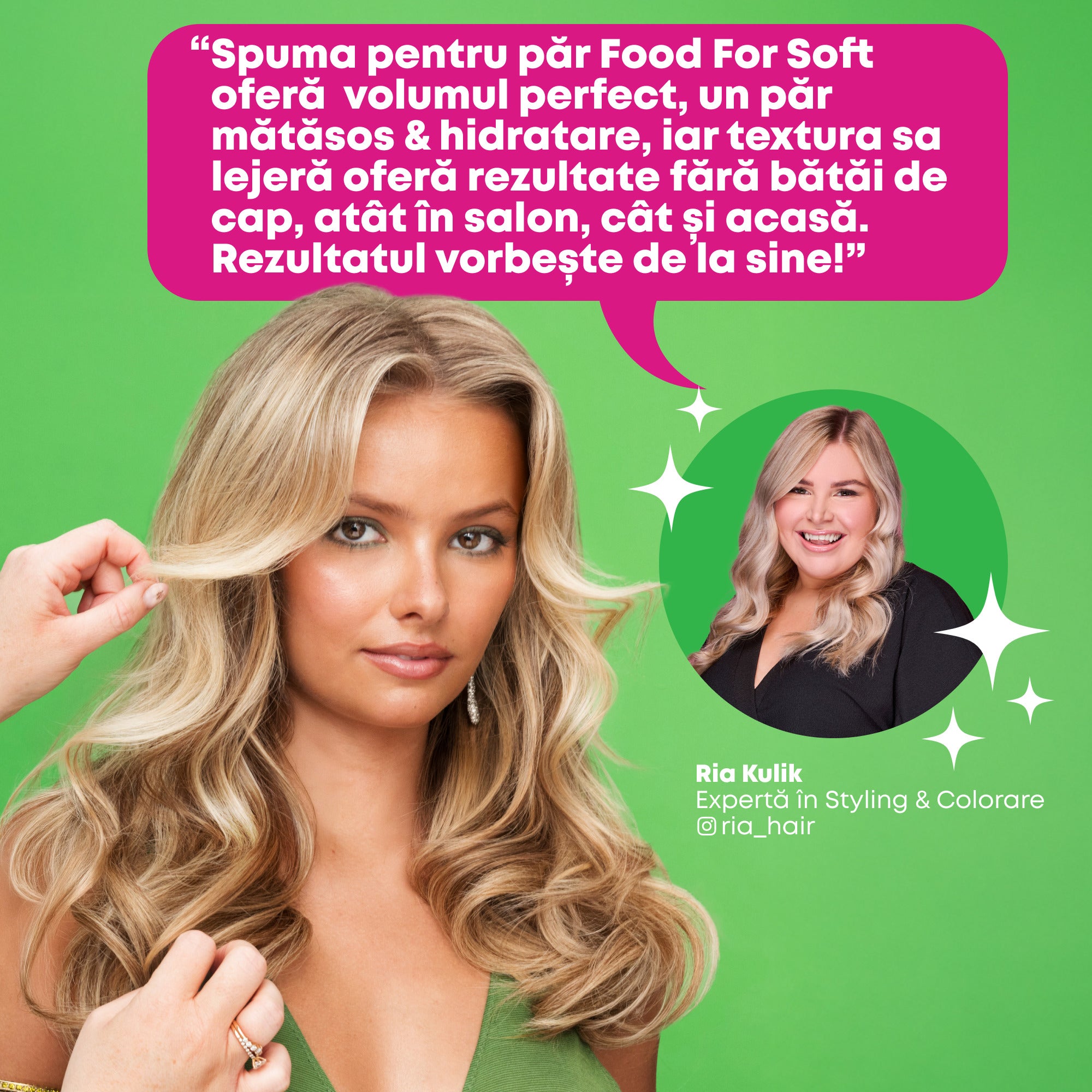 Matrix Food For Soft XXL Big'N Soft este o spuma profesionala pentru styling, creata pentru toate tipurile si texturile de par uscat sau lipsit de volum.