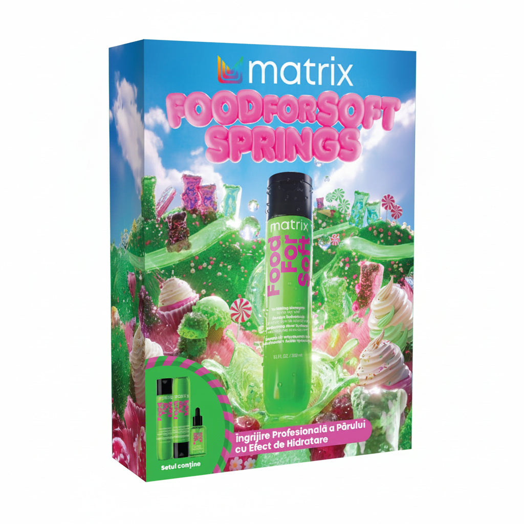 Matrix Food For Soft Set - Sampon 300ml + Ulei Pentru Par 50ml + Balsam 300ml