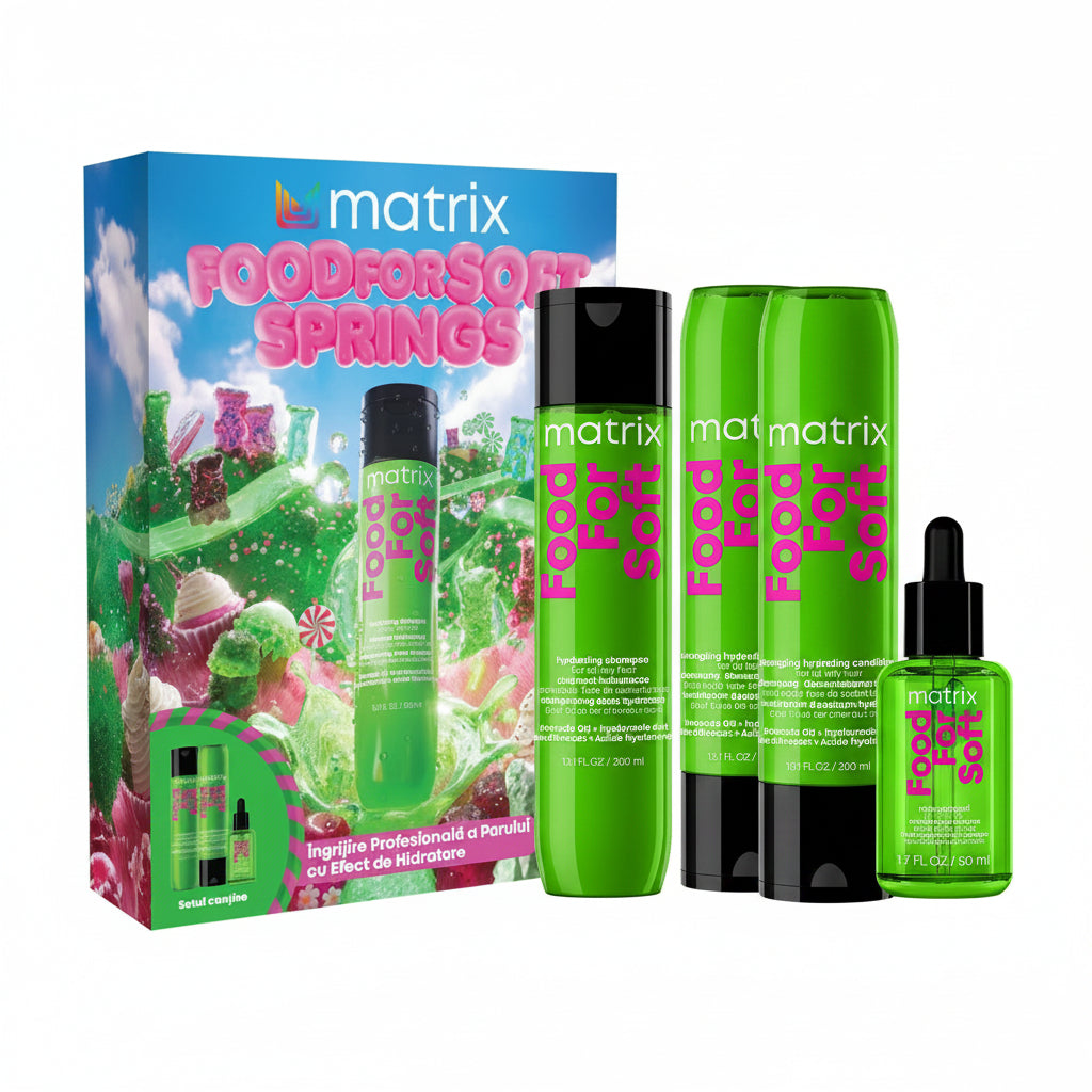 Matrix Food For Soft Set - Sampon 300ml + Ulei Pentru Par 50ml + Balsam 300ml