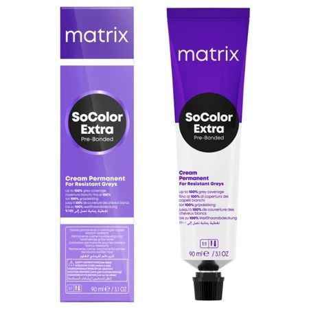 Matrix Socolor Extra Coverage 506N ofera o nuanta naturala de blond inchis, cu acoperire completa si rezultat uniform.