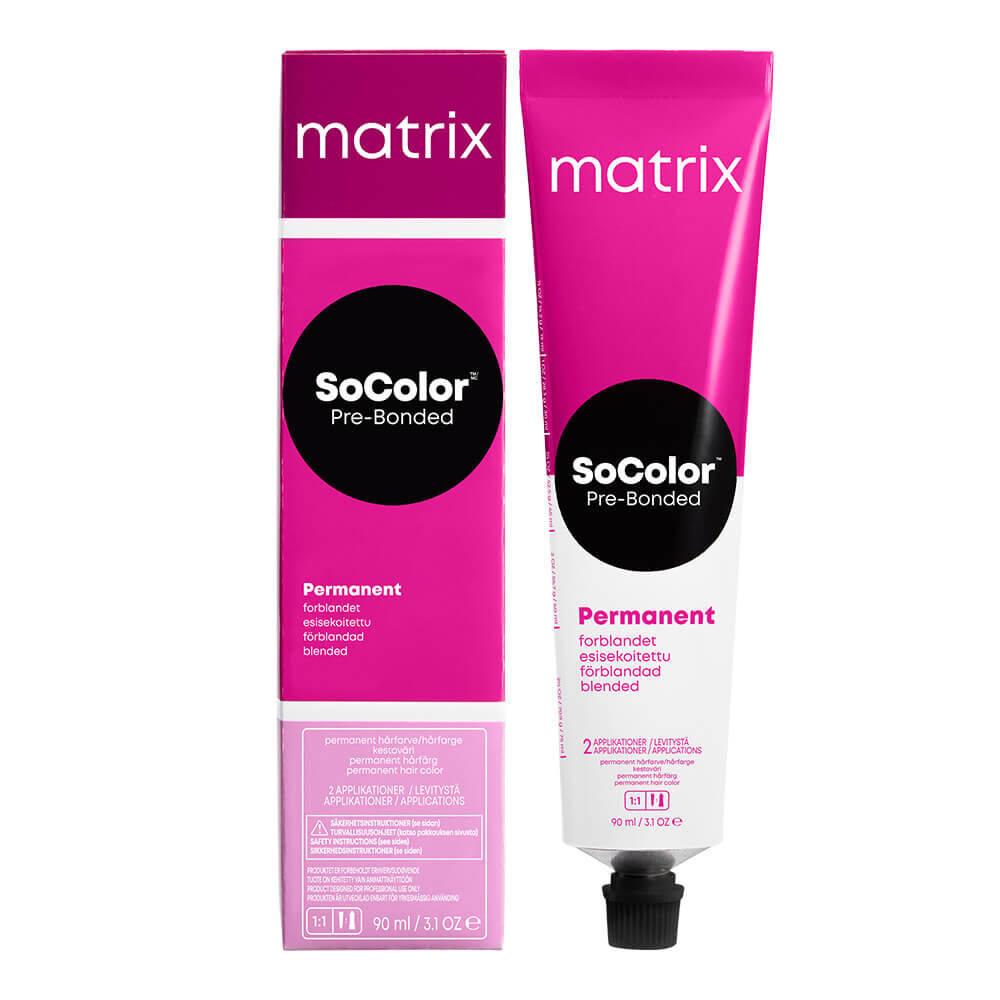 Matrix SoColor Pre-Bonded R25 1A 90ml - Vopsea Permanenta Negru Intens - Beauty Lounge