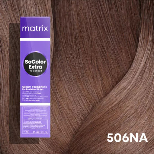 Matrix SoColor Pre-Bonded R25 506NA 90ml - Vopsea Permanenta Blond Deschis Natural-Cenusiu