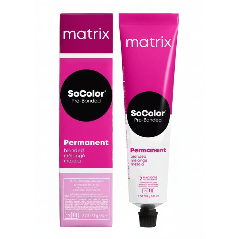 Matrix SoColor Pre-Bonded R25 6A ofera o colorare permanenta uniforma si stralucitoare, protejand in acelasi timp fibra capilara.