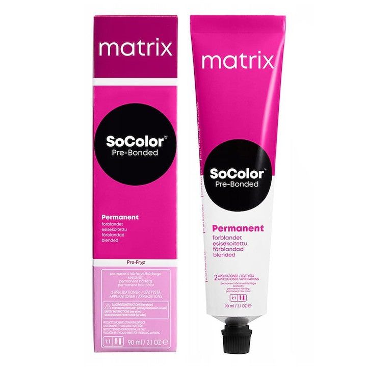 Matrix SoColor Pre-Bonded R25 6MM ofera o colorare permanenta uniforma si stralucitoare, protejand in acelasi timp fibra capilara.