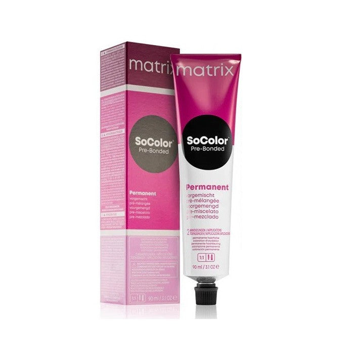 Matrix SoColor Pre-Bonded 7BC este o vopsea permanentă profesională, creată pentru a oferi o nuanță caldă și vibrantă de blond mediu cu reflexe arămii, ideală pentru un look luminos și plin de profunzime - Beauty Lounge