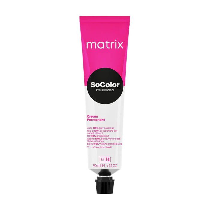 Matrix SoColor Pre-Bonded R25 7N ofera o colorare permanenta uniforma si stralucitoare, protejand in acelasi timp fibra capilara.