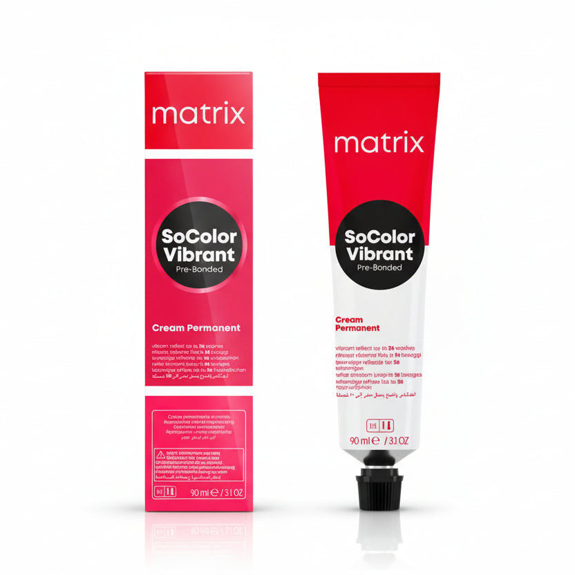 Matrix SoColor Vibrant Pre-Bonded R25 8CC 90ml - Vopsea Permanenta Blond Deschis Cupru Intens