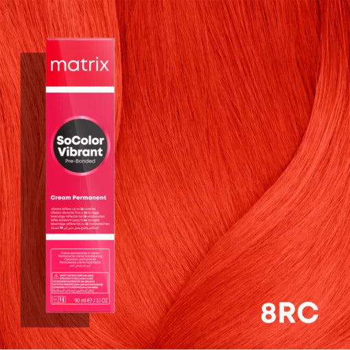 Matrix SoColor Vibrant Pre-Bonded 8RC 90ml - Vopsea Permanenta Blond Deschis Rosu-Cupru - Beauty Lounge