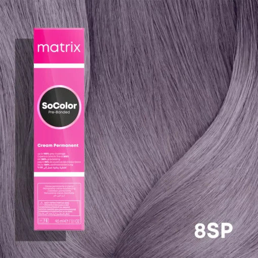 Matrix SoColor Pre-Bonded R25 8SP 90ml - Vopsea Permanenta Blond Deschis Perlat-Satinat - Beauty Lounge