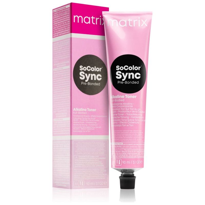 Matrix Super Sync Pre-Bonded 6T 90ml - Vopsea de Par Fara Amoniac Saten Inchis Trandafiriu