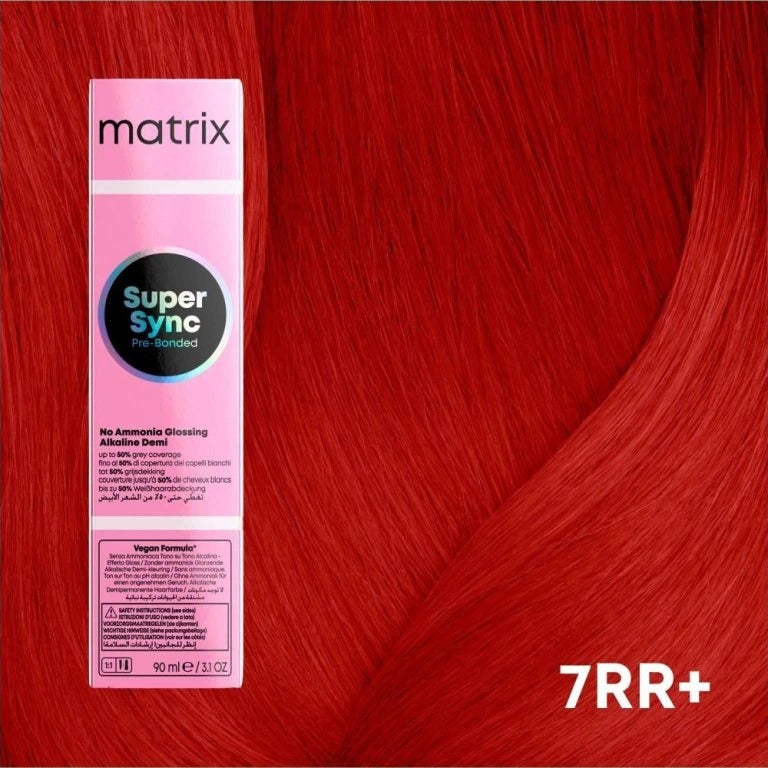 Matrix Super Sync Pre-Bonded 7RR+ 90ml - Vopsea de Par Fara Amoniac - Beauty Lounge