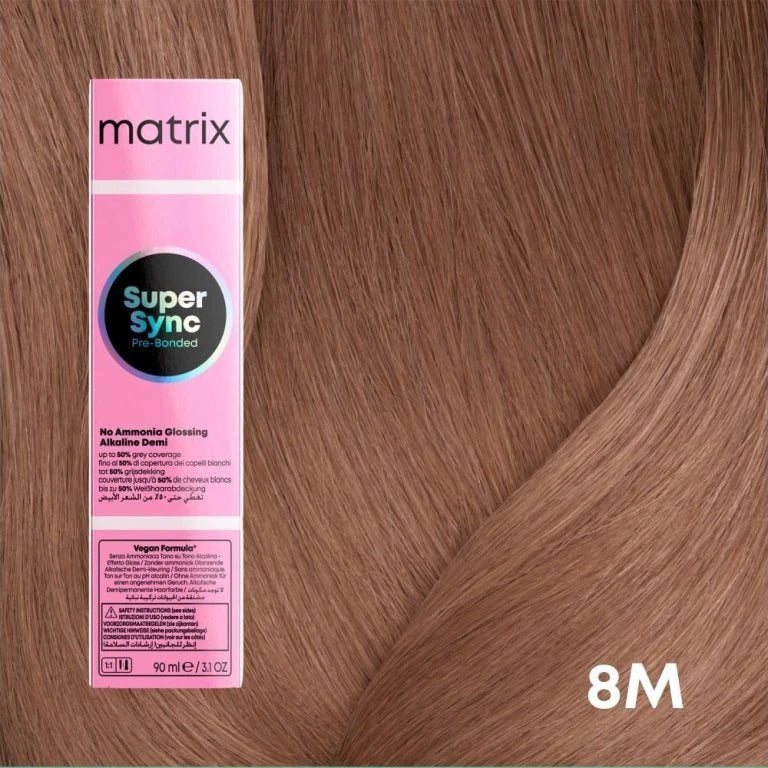 Matrix Super Sync Pre-Bonded 8M 90ml - Vopsea de Par Fara Amoniac - Beauty Lounge