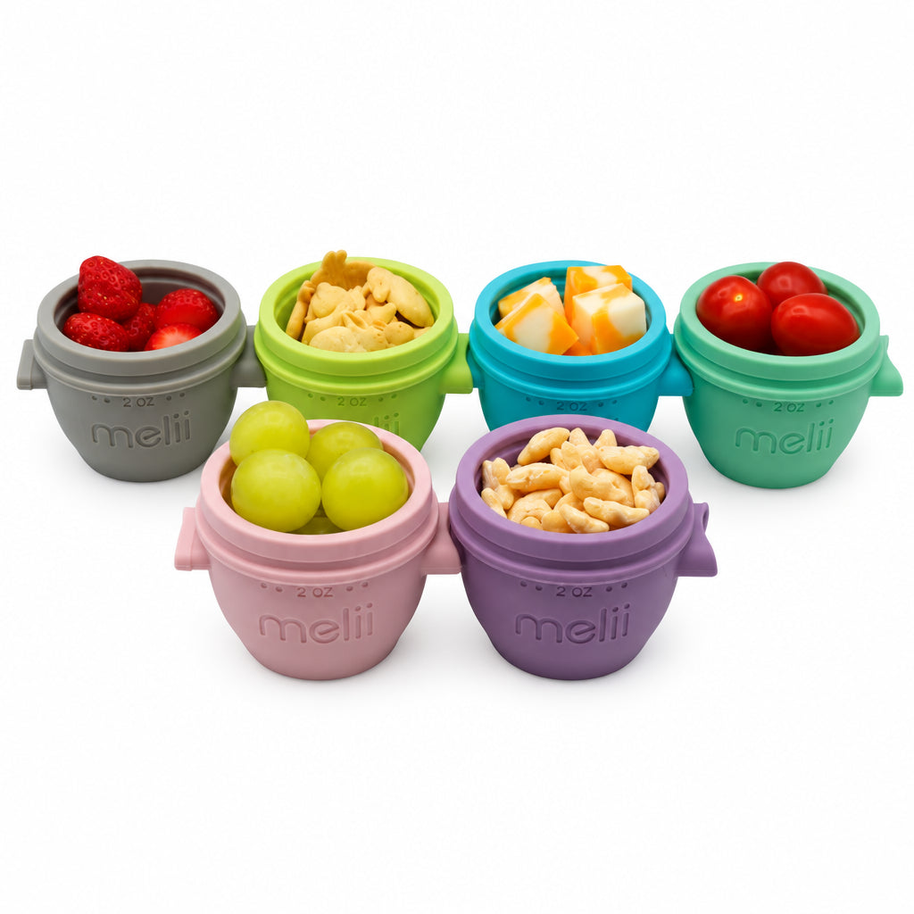 Melii Snap and Go 6x59ml - Set Recipiente din Silicon