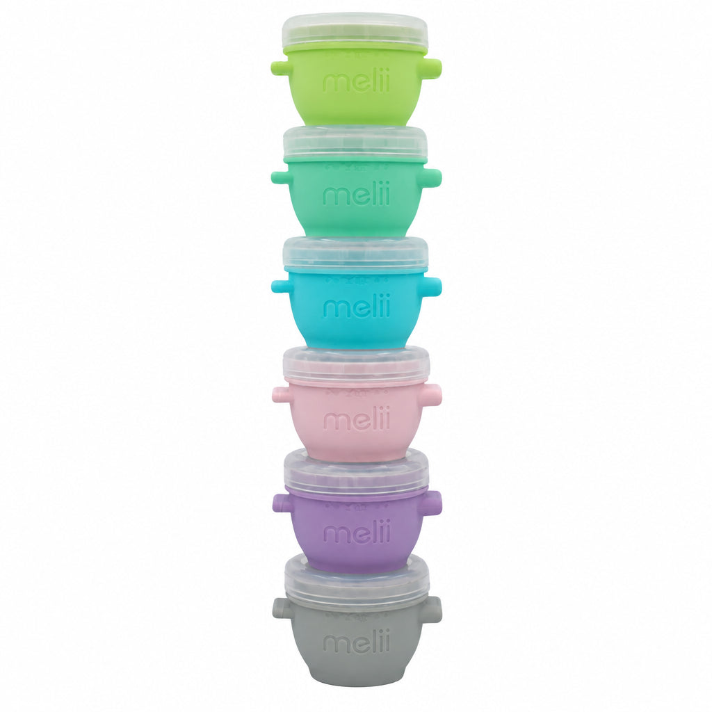 Melii Snap and Go 6x59ml - Set Recipiente din Silicon