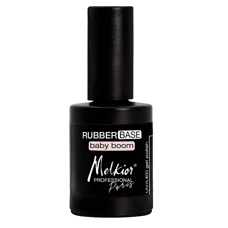 Melkior Rubber Base Flexibil Baby Boom 15ml - Lac de Baza UV/LED cu Aderenta Mare