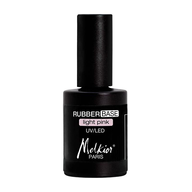 Melkior Rubber Base Light Pink 15ml - Lac de Baza UV/LED cu Aderenta Mare