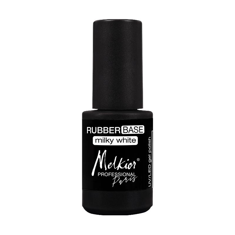 Melkior Rubber Base Milky White 4.5ml - Lac de Baza Flexibil UV/LED