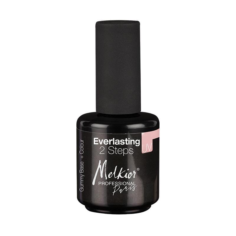 Melkior Everlasting Base Coat Flexibil Peachy 15ml - Lac de Baza UV/LED cu Aderenta Mare
