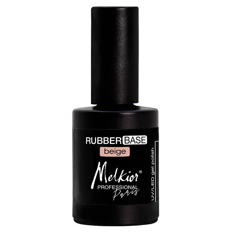 Melkior Rubber Base Flexibil Beige 15ml - Lac de Baza UV/LED cu Aderenta Mare