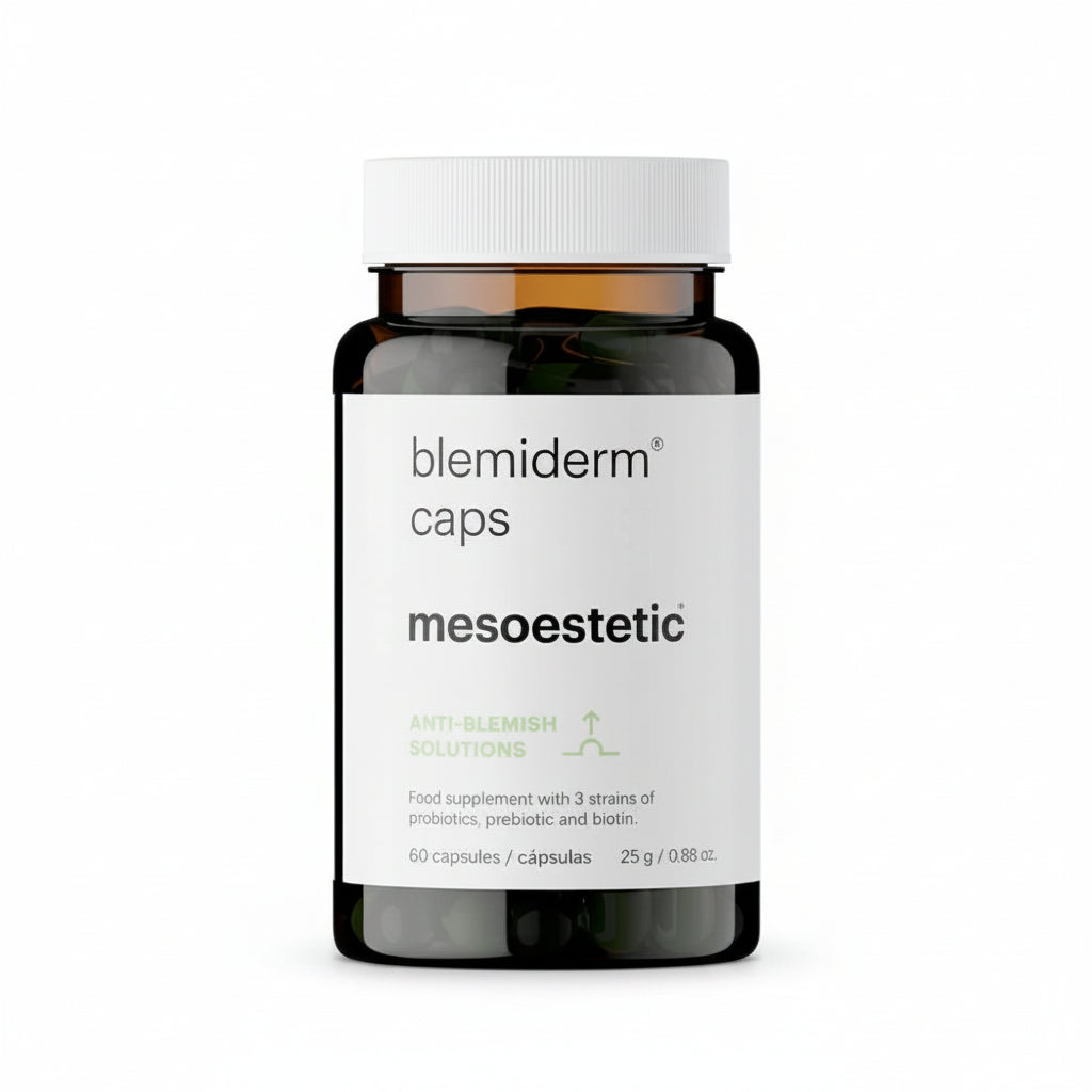 Mesoestetic Blemiderm Caps 60buc - Supliment Alimentar Care Previne Acneea cu Zinc