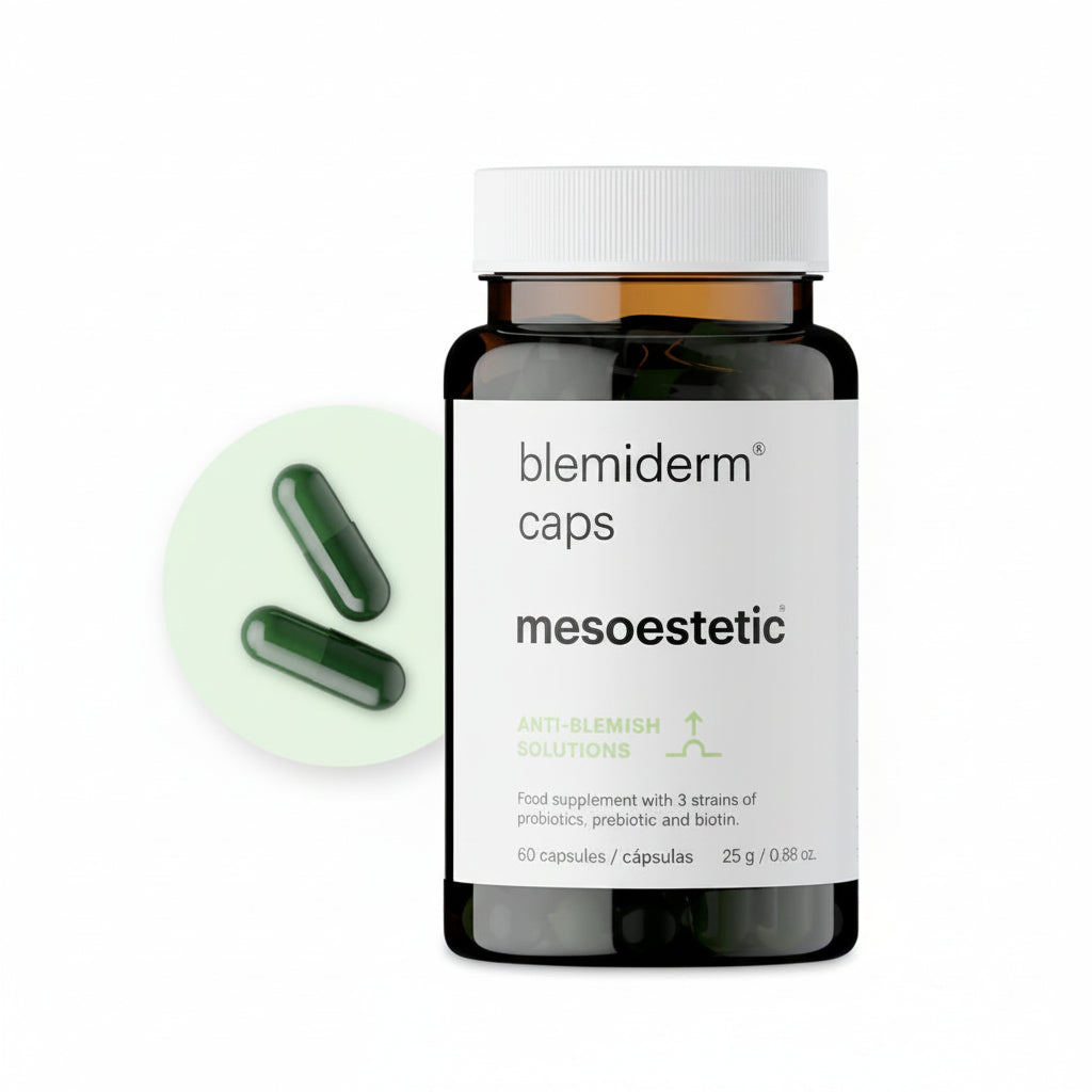 Mesoestetic Blemiderm Caps 60buc - Supliment Alimentar Care Previne Acneea cu Zinc