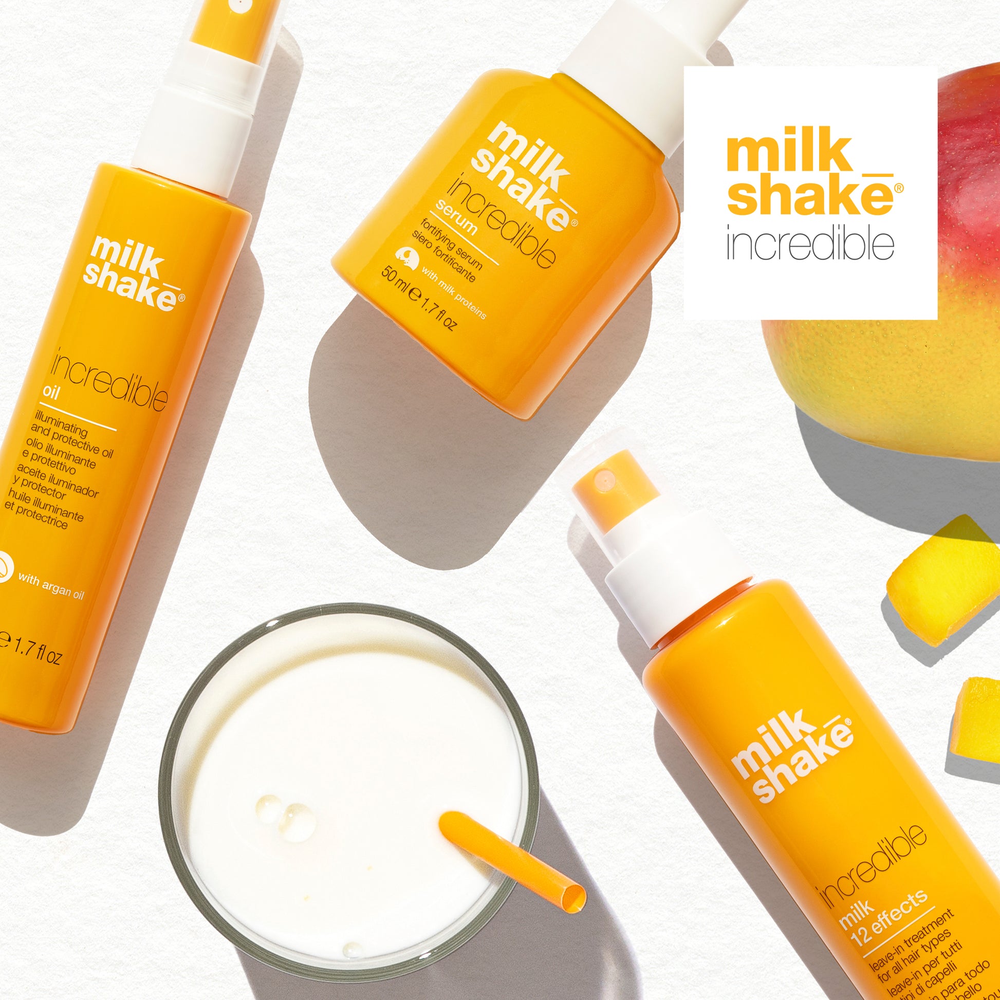 MilkShake Incredible Milk - Tratament Pentru Par cu 12 Beneficii 150ml.
Este o masca-spray leave-in potrivita tuturor tipurilor de par, avand 12 proprietati asupra parului.