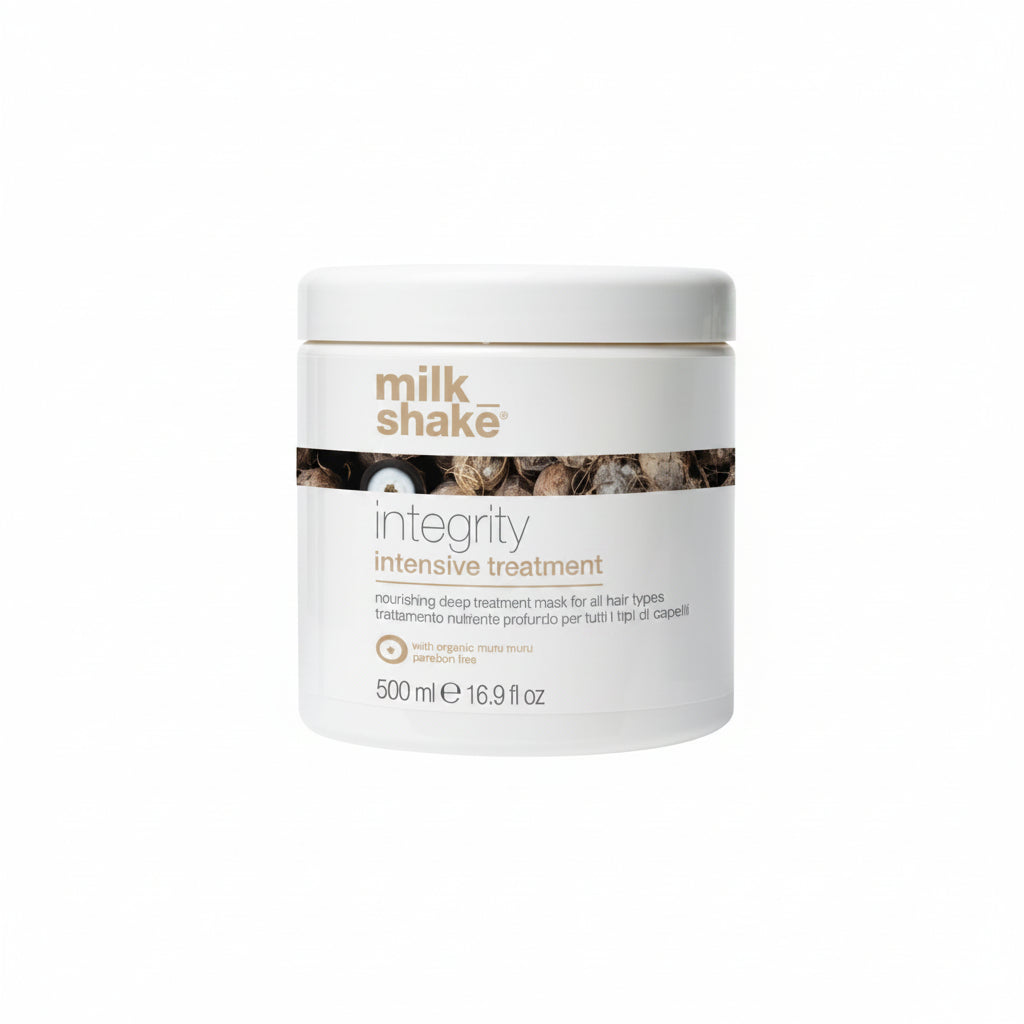 MilkShake Integrity and Strenght Intensive Treatment&nbsp;este o masca, imbogatita cu proteine si aminoacizi, special conceput pentru parul fragil, uscat sau tratat chimic.