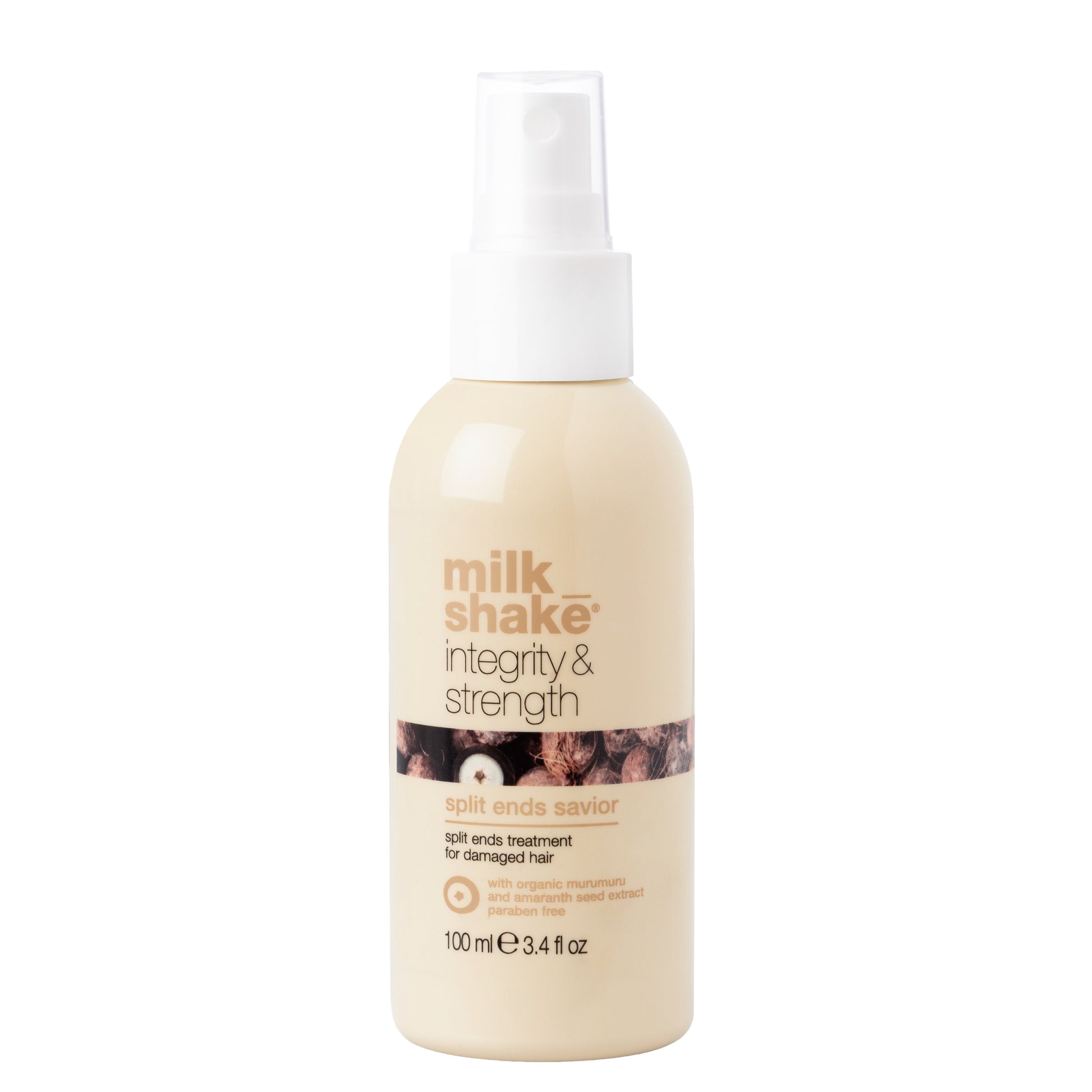 MilkShake Integrity &amp; Strength Split Ends Savior este un tratament leave-in pentru varfuri despicate, conceput pentru repararea si protectia parului deteriorat.
