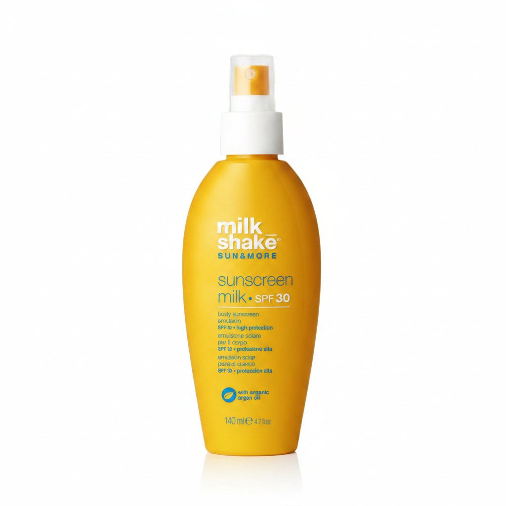 MilkShake Sun &amp; More Sunscreen Emulsion SPF50+ este o emulsie pentru corp cu protectie solara ridicata, formulata pentru a proteja pielea impotriva radiatiilor UV in timpul expunerii la soare.
