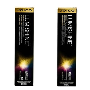 Set Joico - 2x Lumishine 1N Vopsea de Par Permanenta 74ml