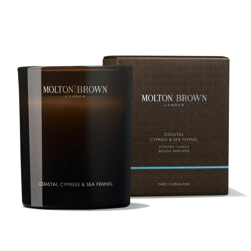 Molton Brown Coastal Cypress and Sea Fennel 190g - Lumanare Parfumata
