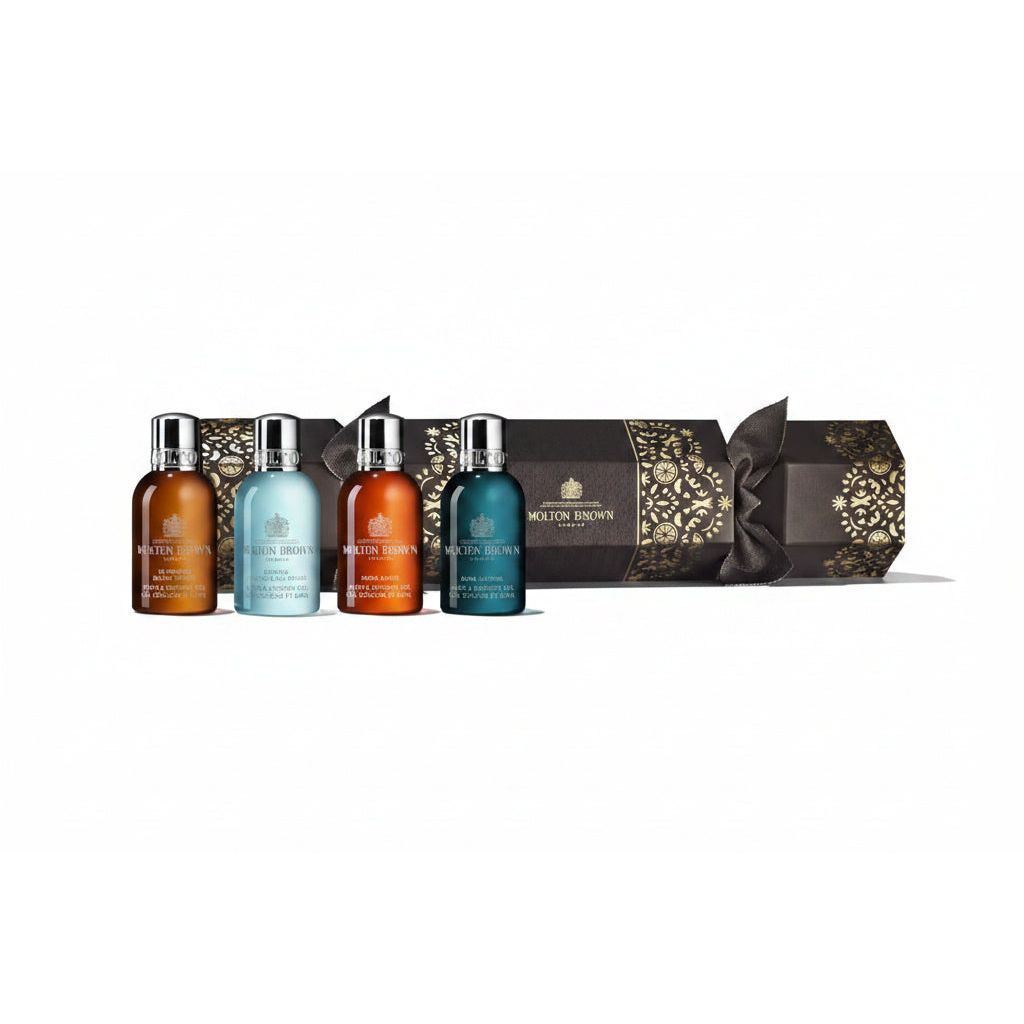Molton Brown Woody & Aromatic Christmas Cracker 4x50ml - Set Geluri de Dus Cadou - Beauty Lounge