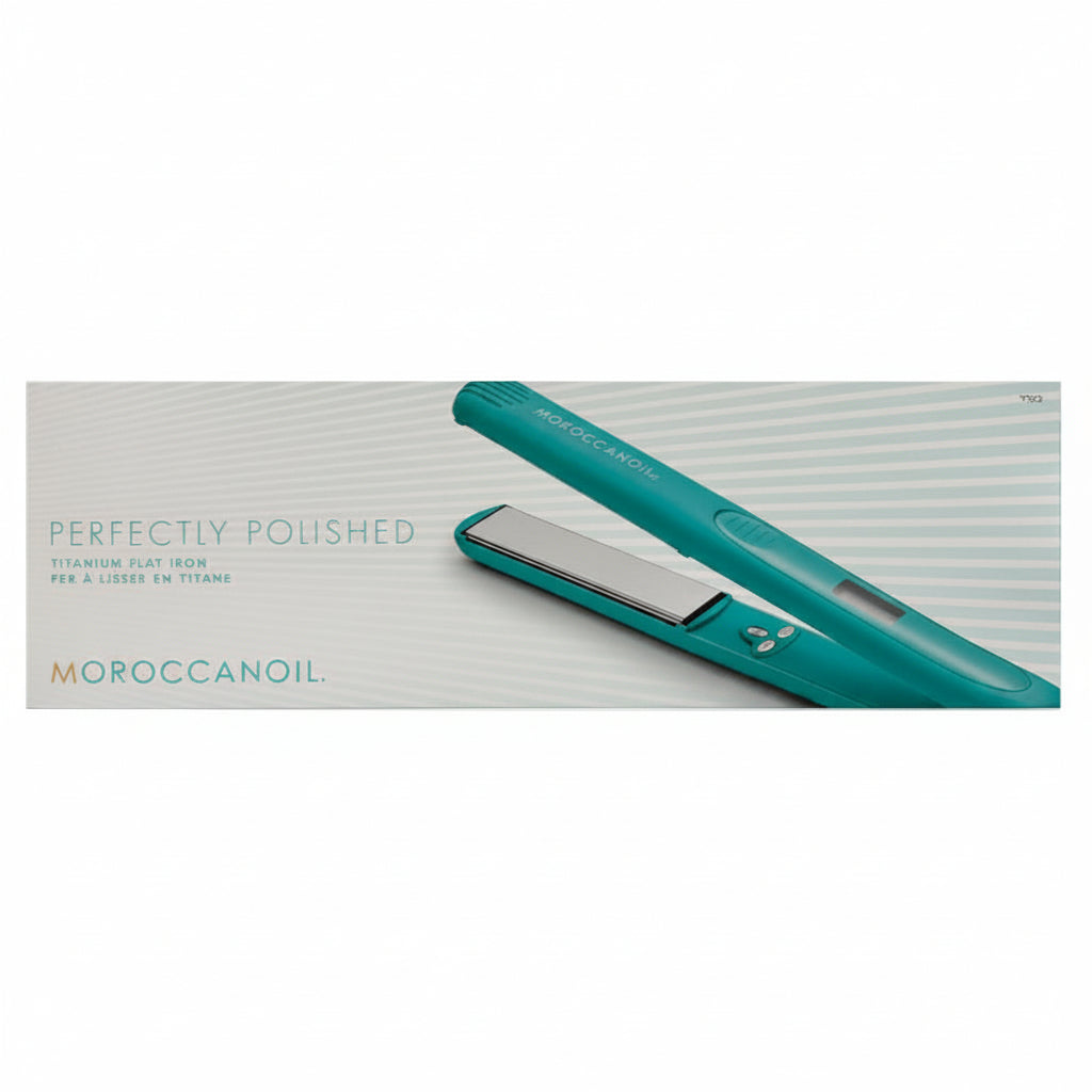 Moroccanoil Perfectly Polished Titanium Flat Iron - Placa de Par Profesionala - Beauty Lounge