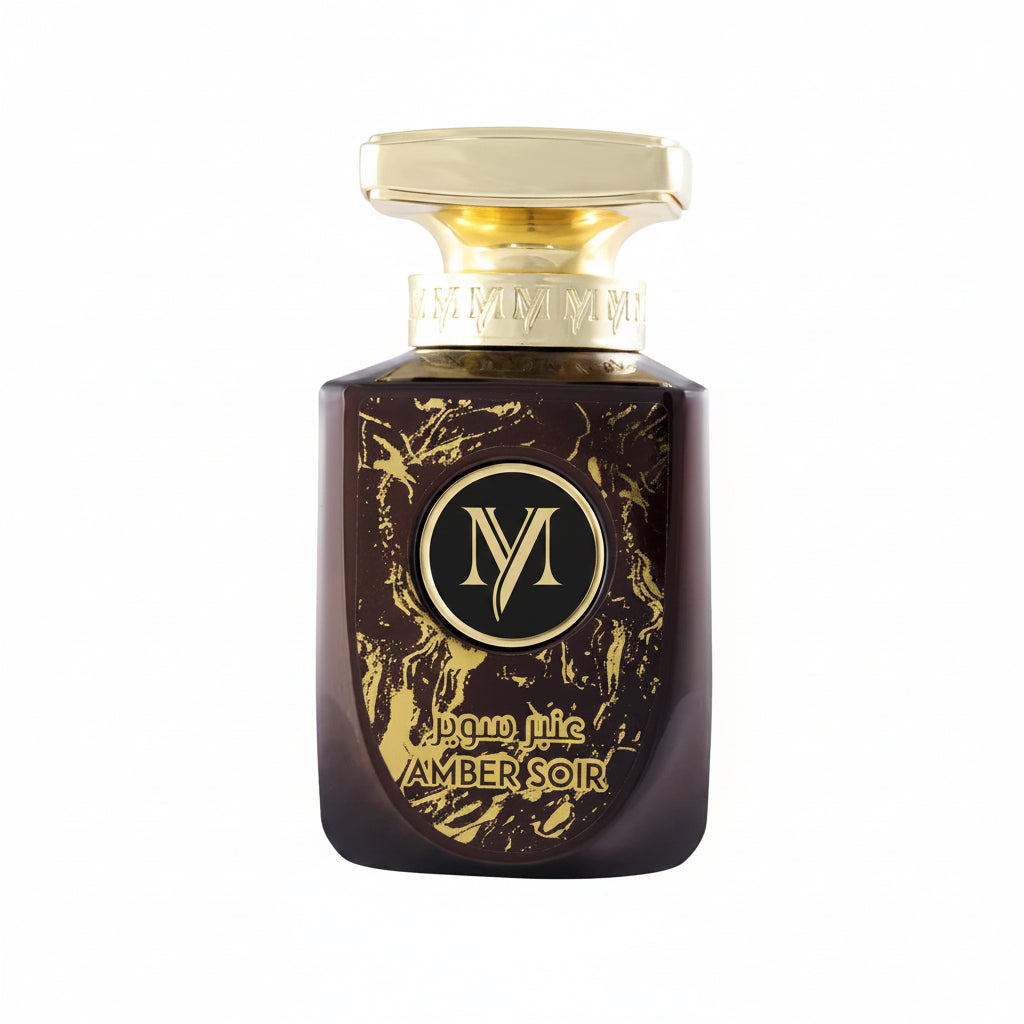 My Perfumes Amber Soir 100ml – un parfum elegant si modern, construit pe contrastul dintre prospetimea citric-condimentata si caldura ambrata sofisticata, cu o evolutie clara de la luminozitate la profunzime.