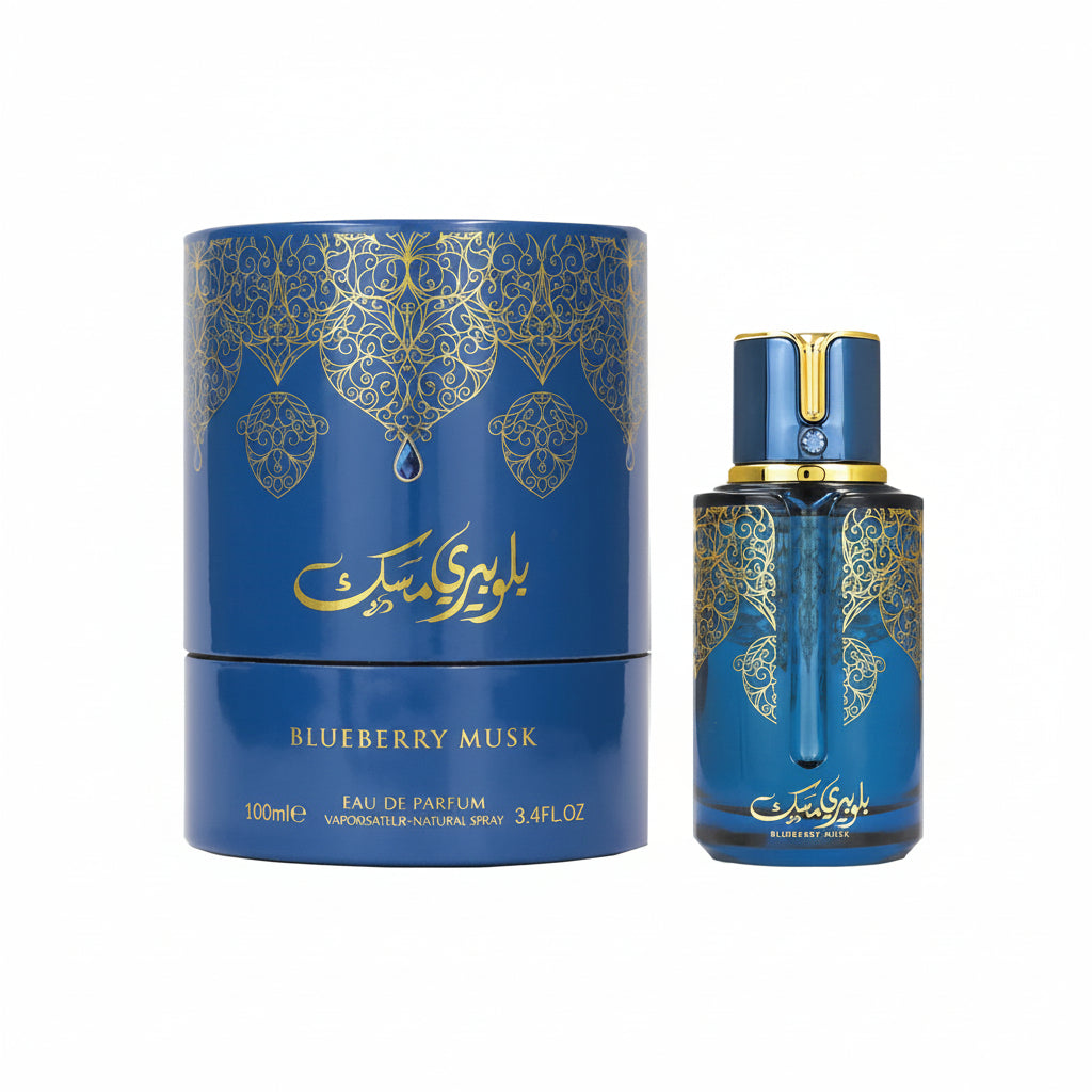 My Perfumes Blueberry Musk 100ml – un parfum fructat-pudrat modern, cu afine dulci si mosc curat.