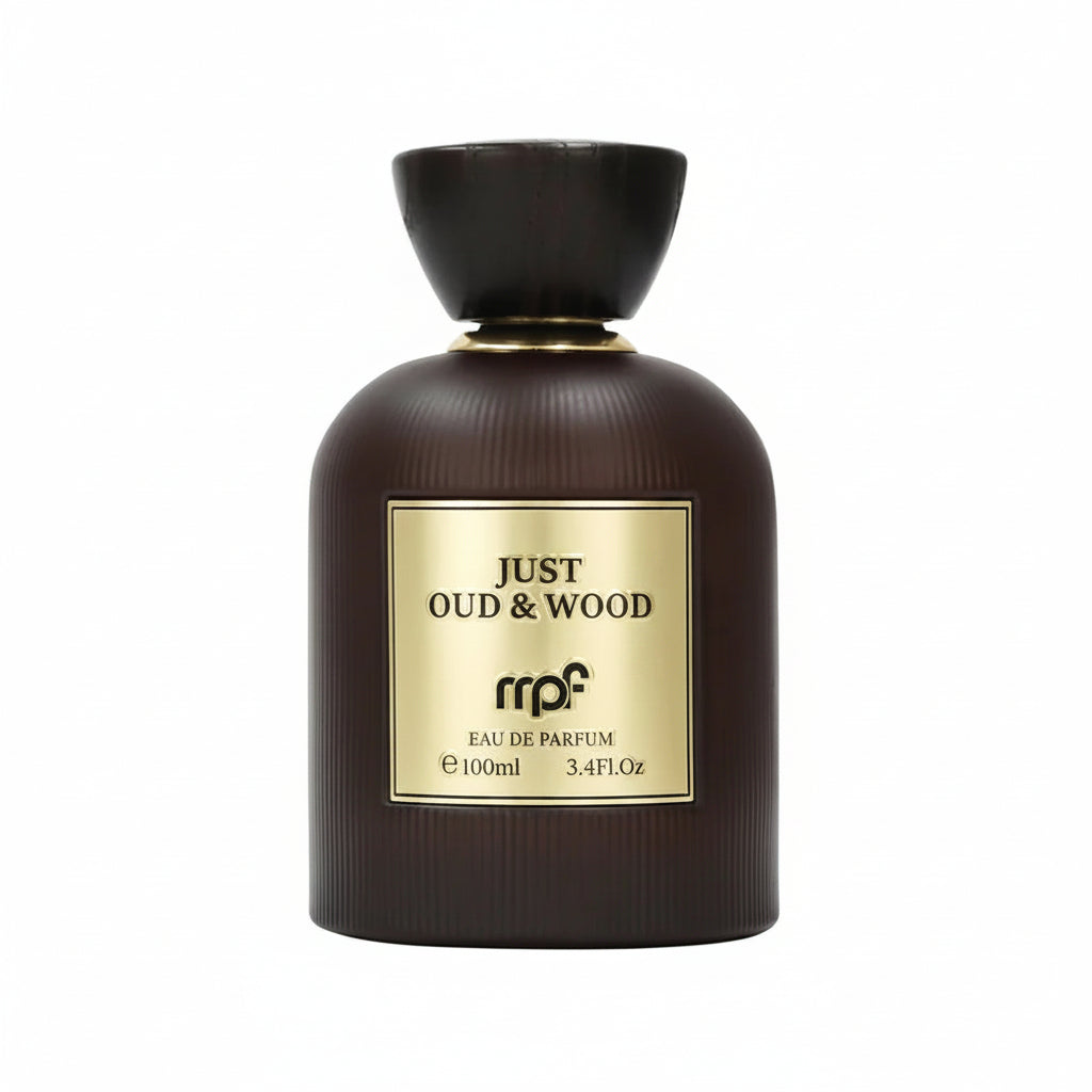 My Perfumes Just Oud & Wood 100ml – un parfum lemnos-oriental intens, cu oud fin si lemn de santal cremos.