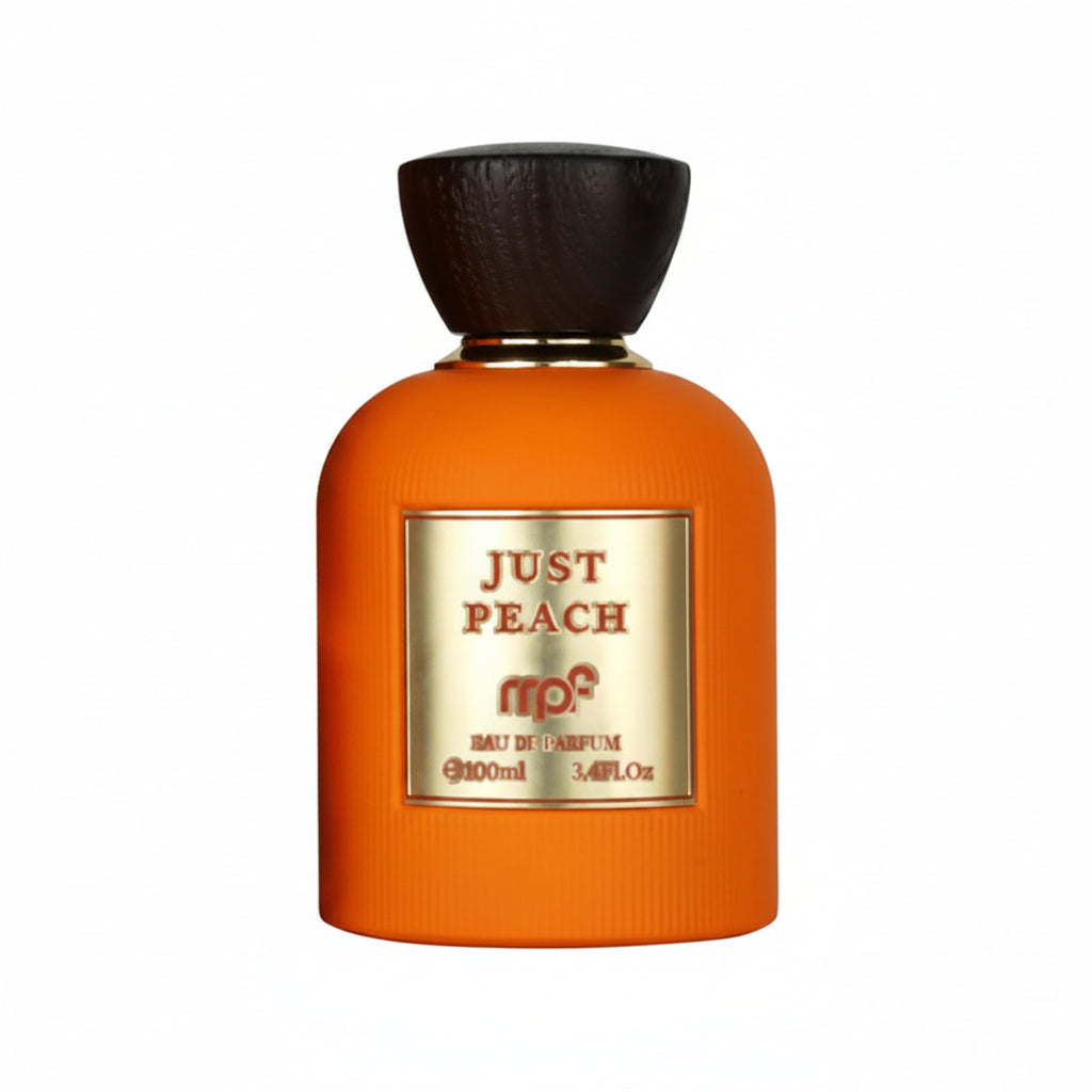 My Perfumes Just Peach 100ml – un parfum fructat, dulce si luminos, centrat pe piersica suculenta si accente fresh.