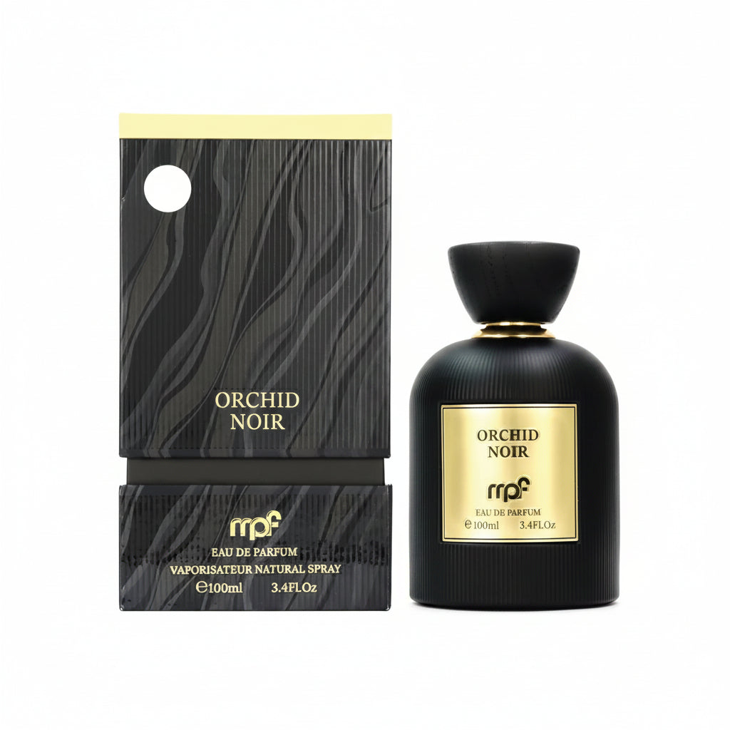 My Perfumes Orchid Noire 100ml – un parfum feminin oriental profund si elegant, cu accente intense, senzuale si lemnoase, inspirat de misterul si rafinamentul notelor intunecate.