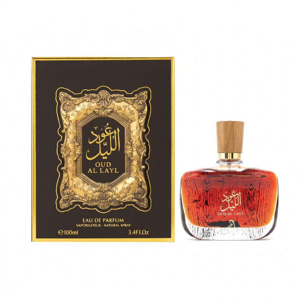 My Perfumes Oud Al Lail 100ml – un parfum oriental profund si misterios, dominat de oud intens si note afumate.