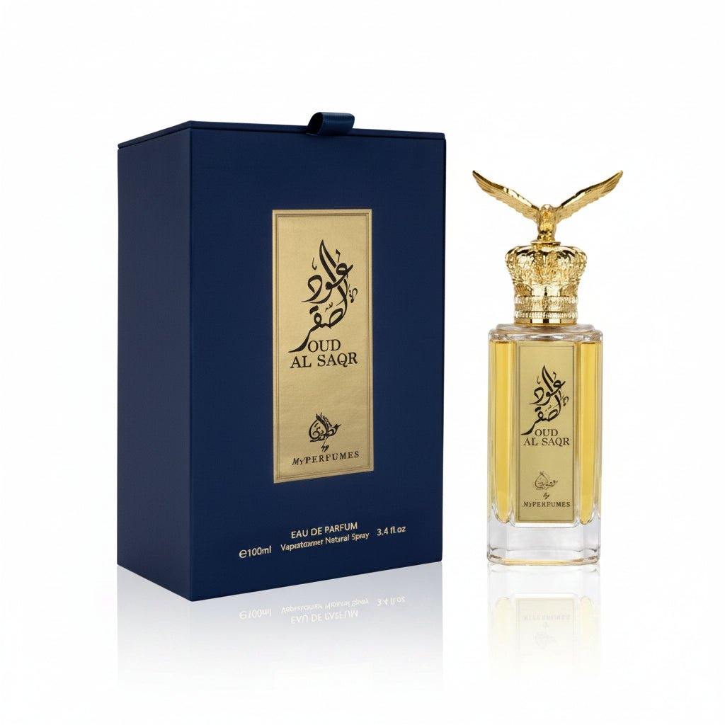 My Perfumes Oud Al Saqr 100ml – un parfum clasic oriental, construit in jurul oud-ului lemnos si rasinos.