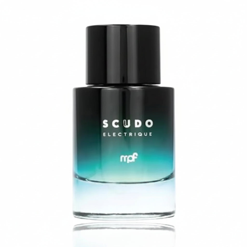 My Perfumes Scudo Electrique 100ml – un parfum barbatesc fresh si energic, cu debut citric-condimentat si baza lemnoasa curata.