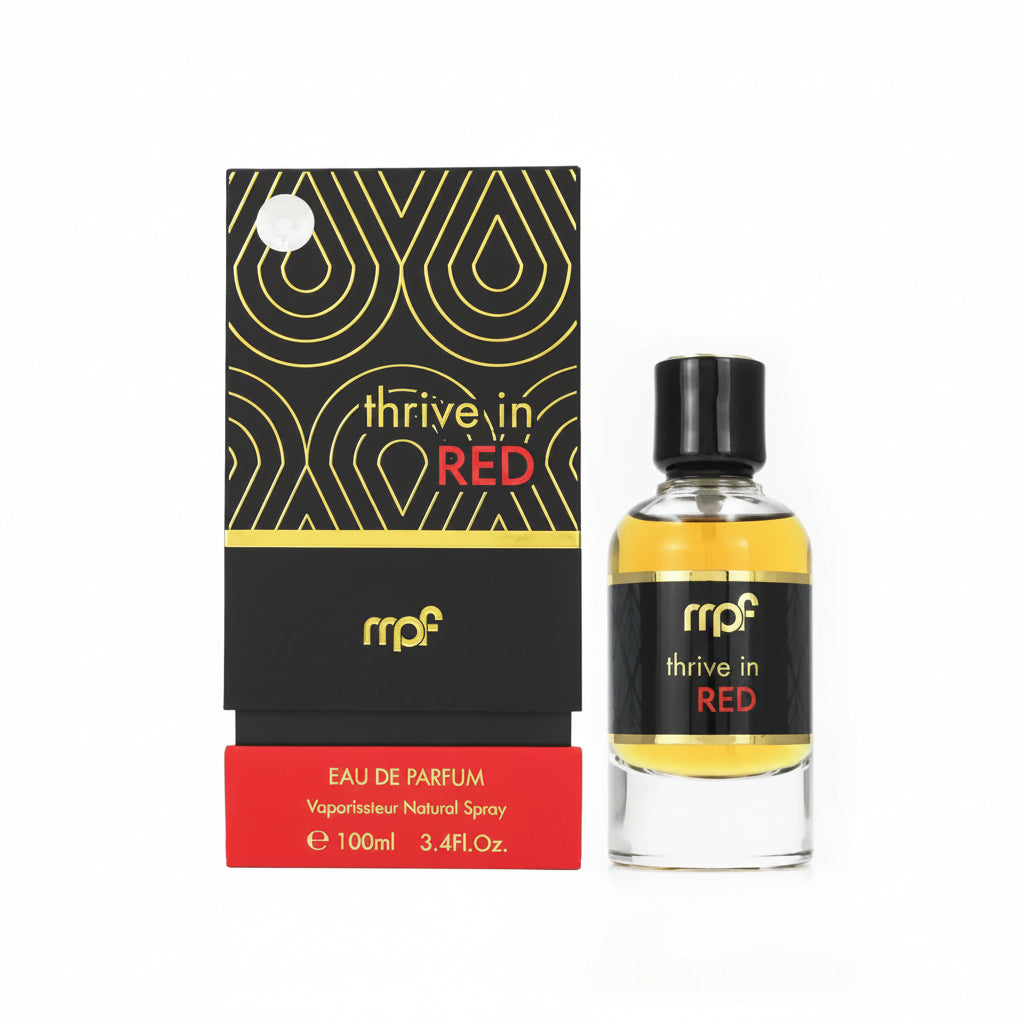 My Perfumes Thrive In Red 100ml – un parfum intens si seducator, cu caracter fructat-floral si baza calda ambrata.