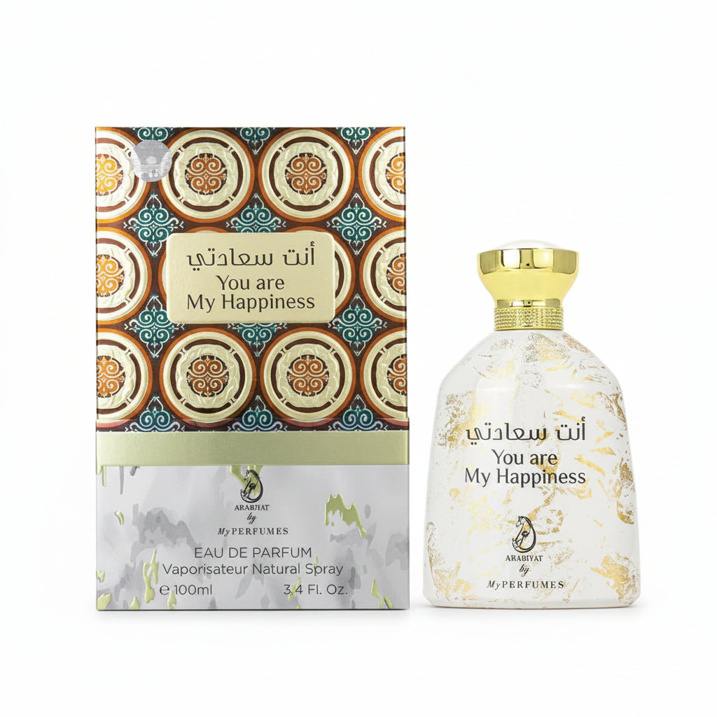 My Perfumes You Are My Happiness 100ml – un parfum luminos si romantic, cu accente floral-fructate si baza calda, pudrata.