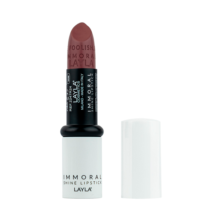 Layla Cosmetics Immoral Shine Lipstick No 7 Pool Night - Ruj Intens Hidratant