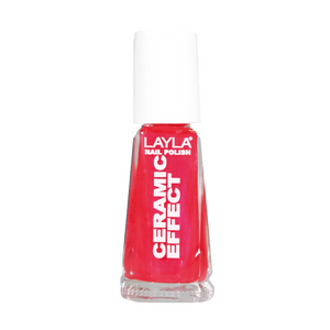 Layla Cosmetics Nail Polish Ceramic Effect N.94 Canadian Red - Lac de Unghii Clasic