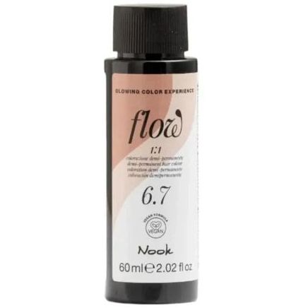 Nook Flow ofera culoare vibranta, luciu intens si ingrijire profunda, fara a compromite sanatatea firului de par.