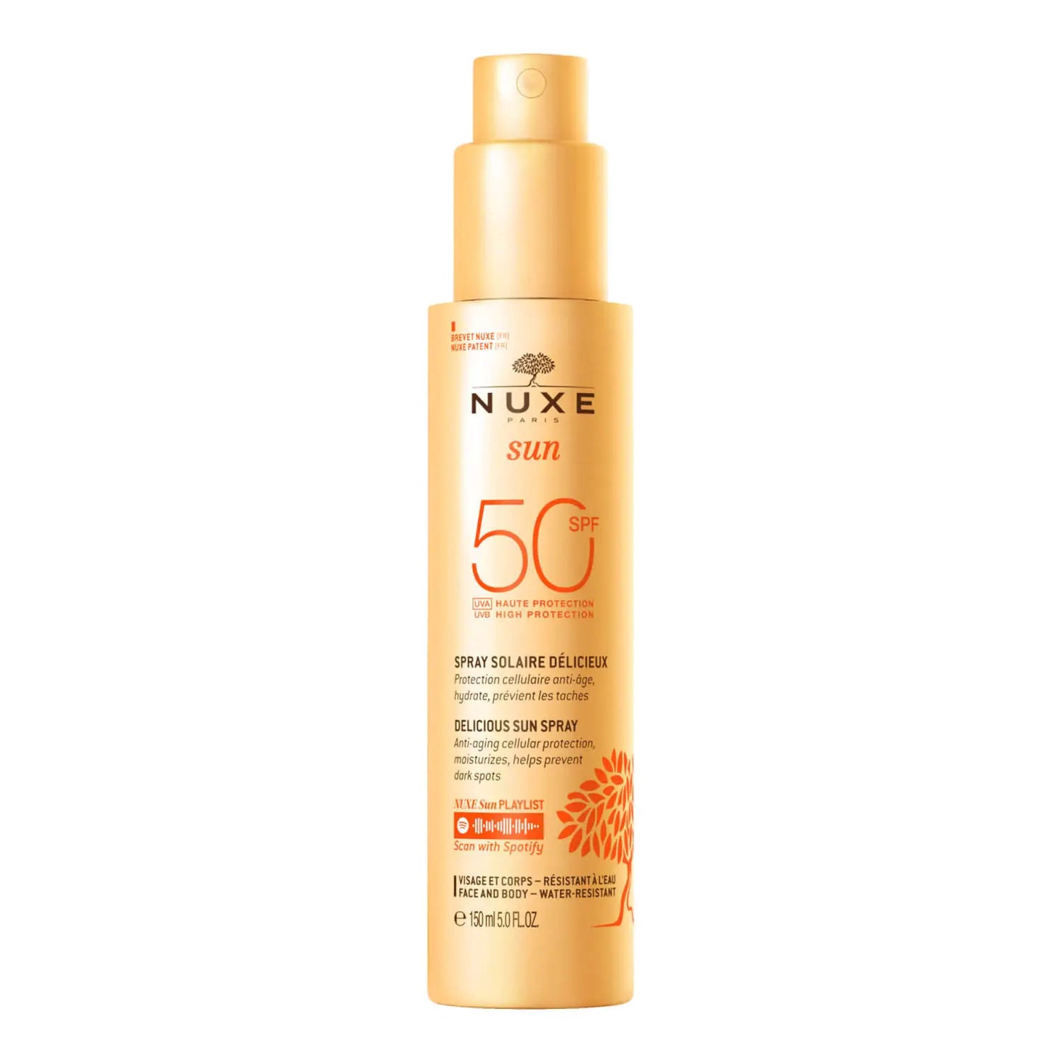 Nuxe Sun High Protection Mild Spray SPF 50 - Spray cu Protectie Solara Pentru Fata si Corp 150ml