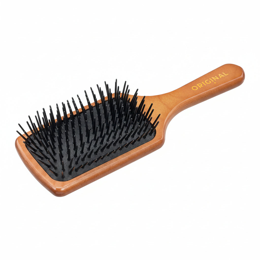 OBB Paddle Brush Wood M - Perie din Lemn Pentru Par