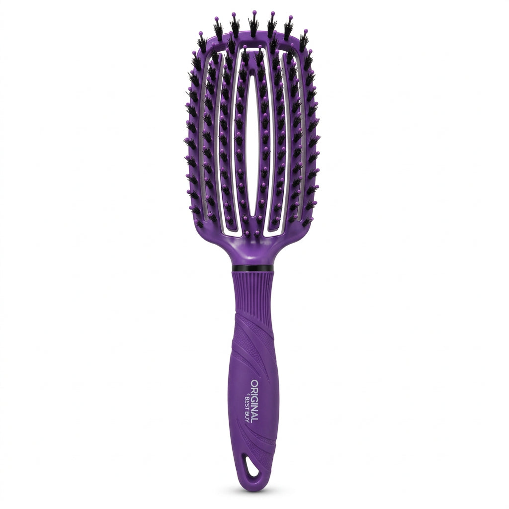 OBB Vented Brush Boar Bristles - Perie Mov Pentru Par