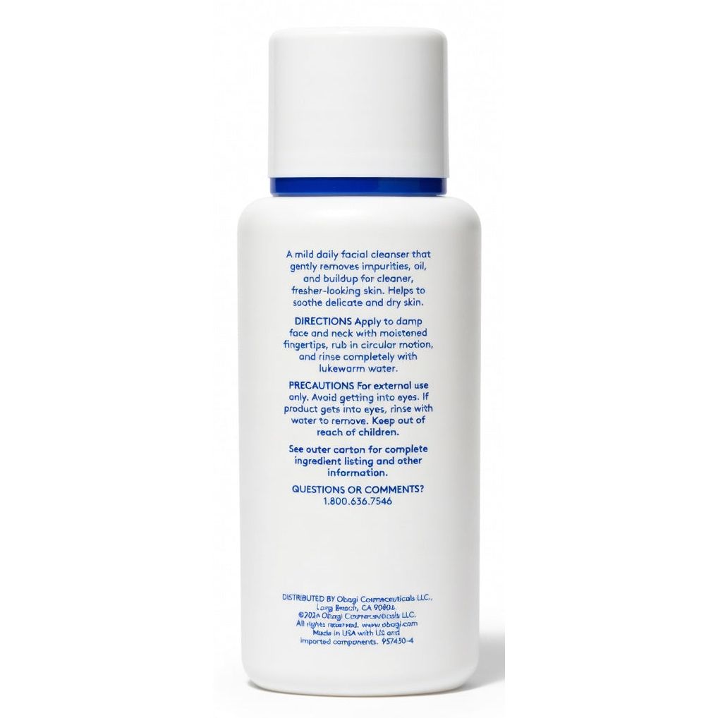 Obagi Nu-Derm Gentle Gel Cleanser este un gel de curățare delicat, special formulat pentru pielea sensibilă, normală sau uscată.